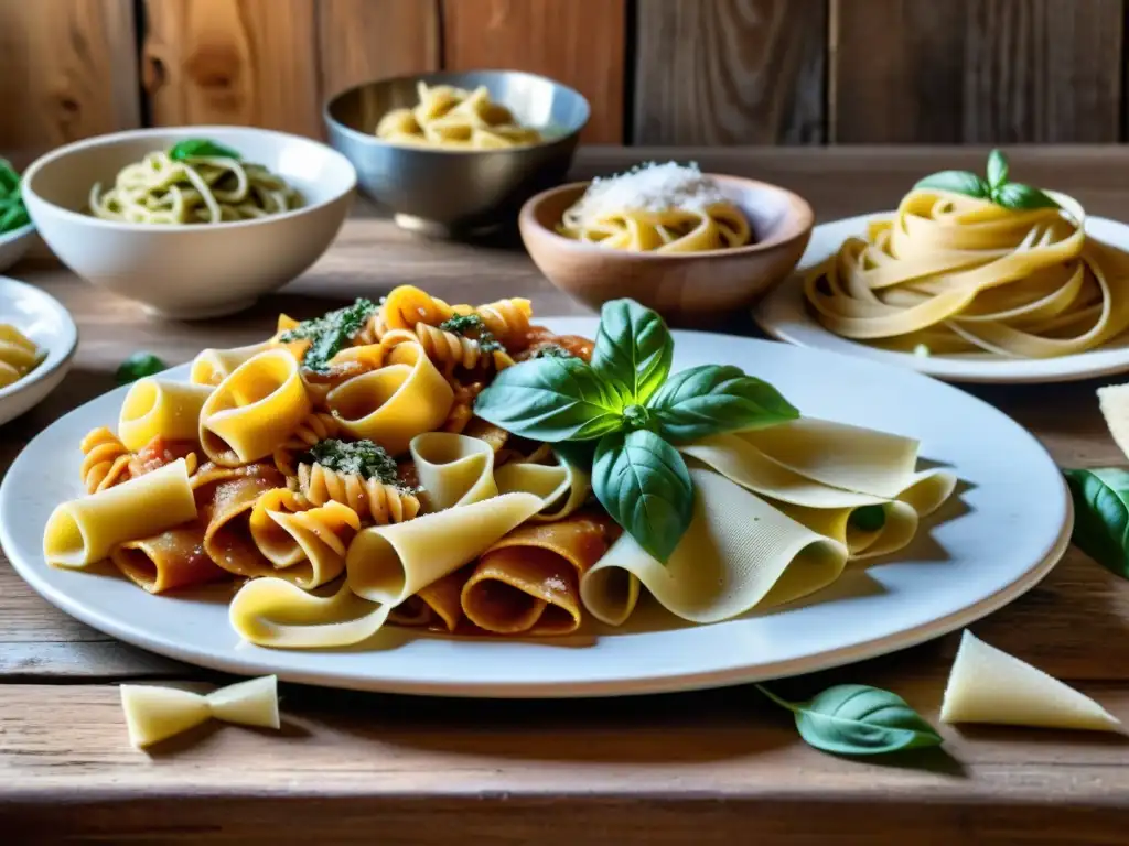 Abuela uruguaya enseñando la tradición de pasta italiana en Uruguay a un niño, entre colores y aromas caseros