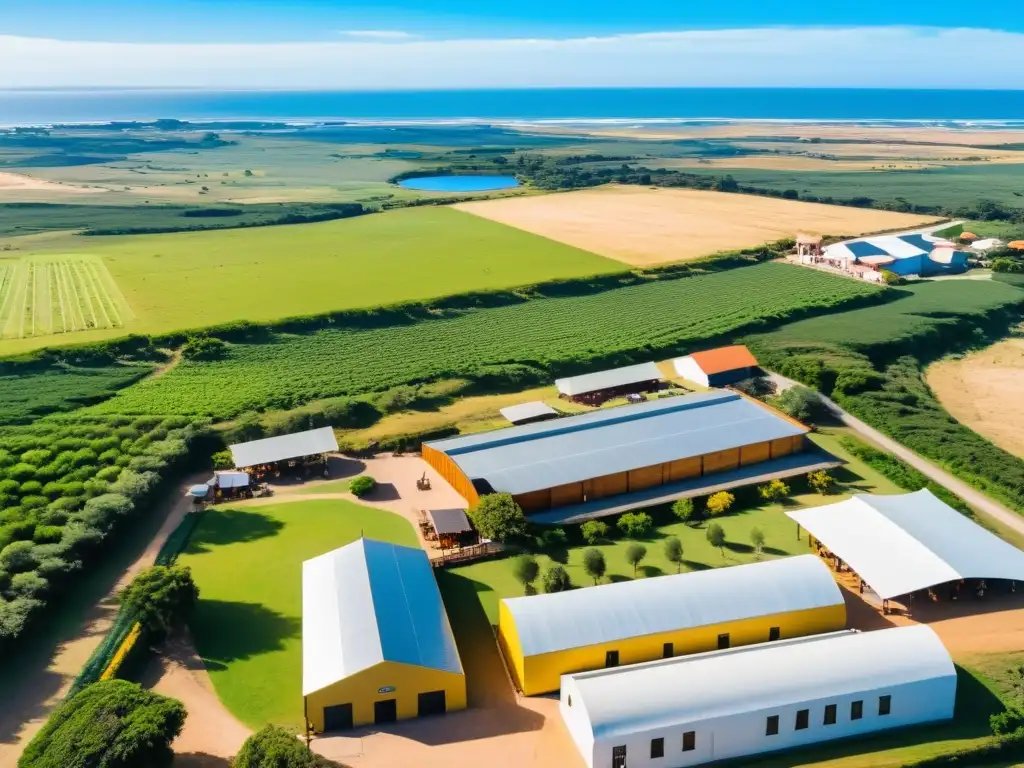 La alegría palpable en las mejores cervecerías artesanales en Uruguay, en un paisaje verde bajo un cielo azul, evocando un sentimiento de camaradería