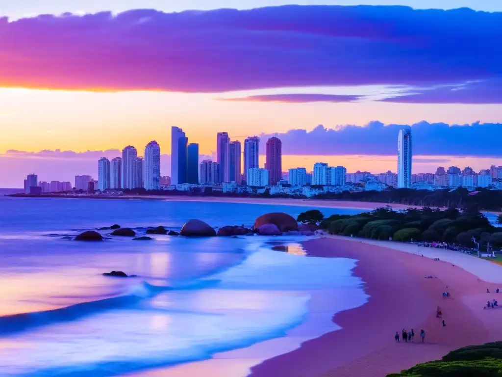 Atardecer vibrante en Punta del Este, Uruguay