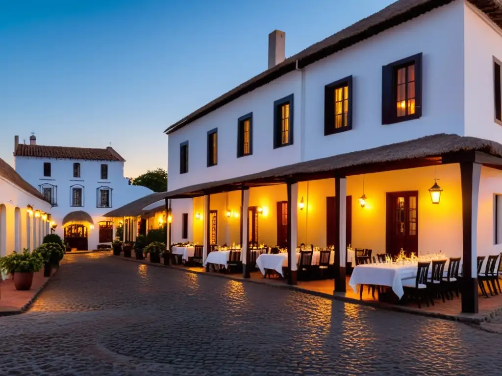 Un cálido atardecer engalana Colonia del Sacramento, Uruguay, invitando a reservar alojamiento en este encantador hotel boutique