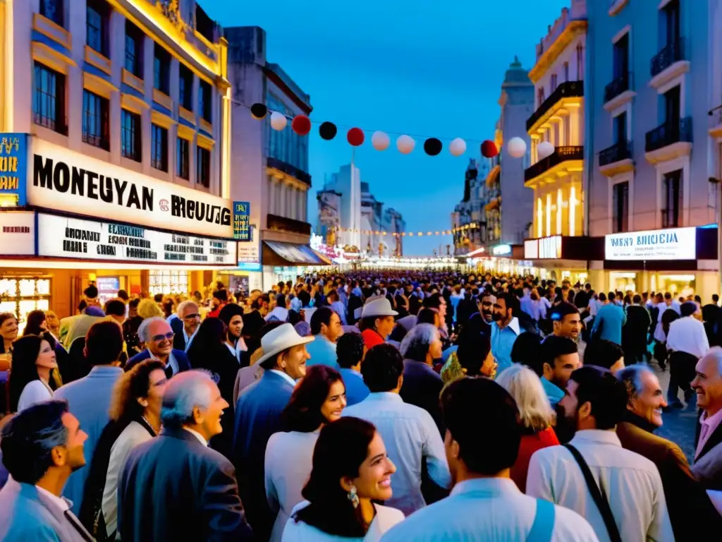 Cine en Uruguay: influencias culturales brillan en la fachada Art Deco de un teatro en Montevideo, vibrante de la emoción del festival de cine