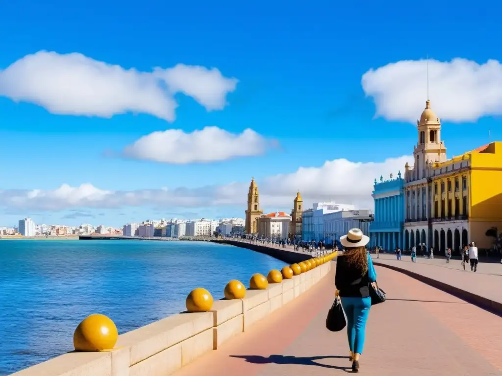 'Explorando ciudades uruguayas a pie, un viajero disfruta del encanto colonial y la calma del Río de la Plata en Montevideo