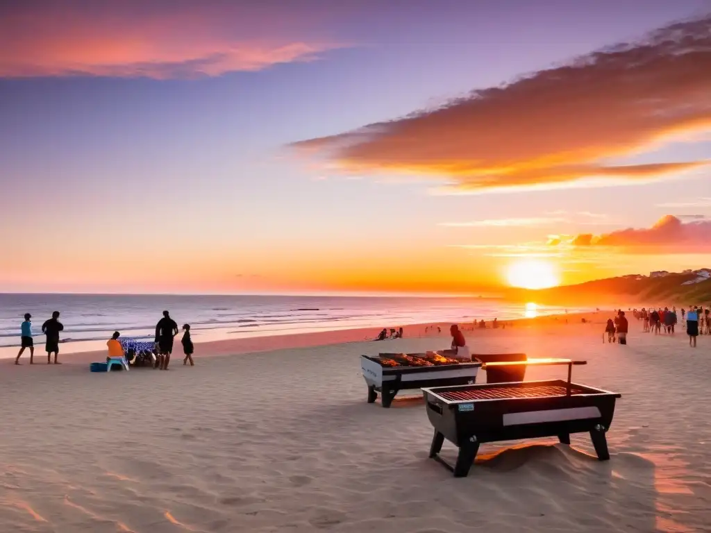 Consejos para disfrutar el verano en Uruguay: parrillada en familia, fútbol con amigos y mate al atardecer en una apacible playa uruguaya