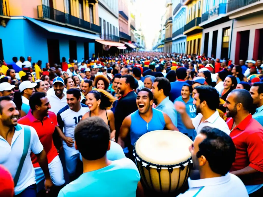 Candombe tradición cultural uruguaya, palpita en vibrante escena callejera de Montevideo, llenando de alegría y ritmo el aire