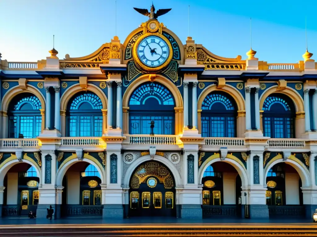 Estaciones de tren con historia en Uruguay: La emblemática Estación Central General Artigas de Montevideo, bañada por el dorado atardecer