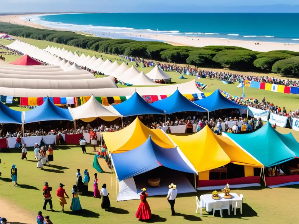 Eventos culturales en Uruguay llenos de vida; danzas, artesanías y arquitectura colonial bajo el sol poniente