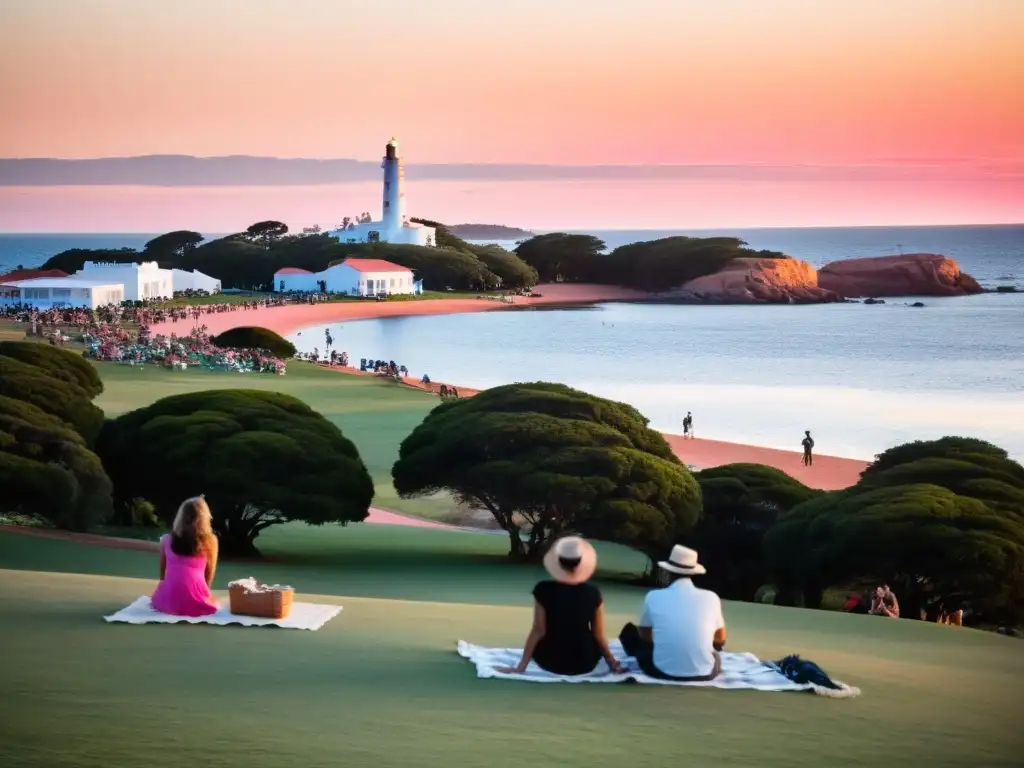 Experiencia inolvidable Festival Jazz Punta Este: faro icónico al atardecer, música apasionada y ambiente mágico