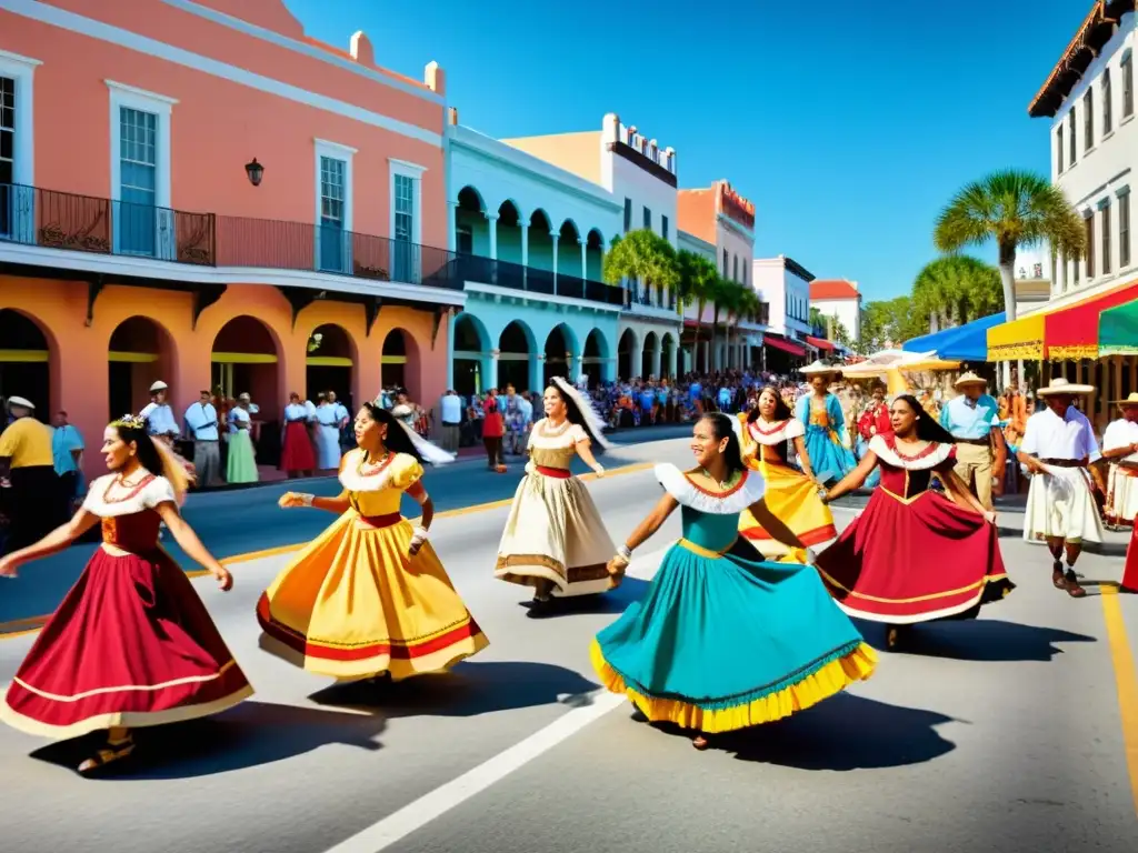 Feria vibrante y soleada en la histórica Florida, ciudad de las flores, con danzas nativas, salsa cubana y el mágico atardecer en Miami