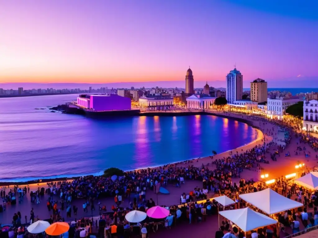 Festivales de música en Uruguay 2023: la Rambla de Montevideo vibra al ritmo del atardecer y la ciudad baila bajo cielos teñidos de colores