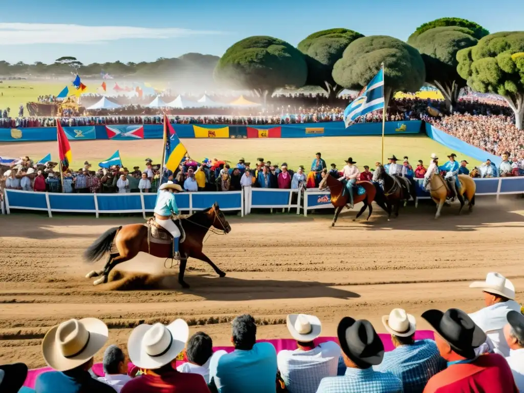 Fotografiando festivales tradicionales en Uruguay, capturando la vibrante Semana Criolla con gauchos en rodeo y gente celebrando