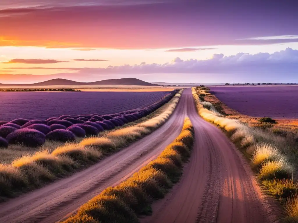 Gaucho solitario cabalgando al atardecer en los lugares ocultos de Uruguay durante un viaje fotográfico por las Pampas