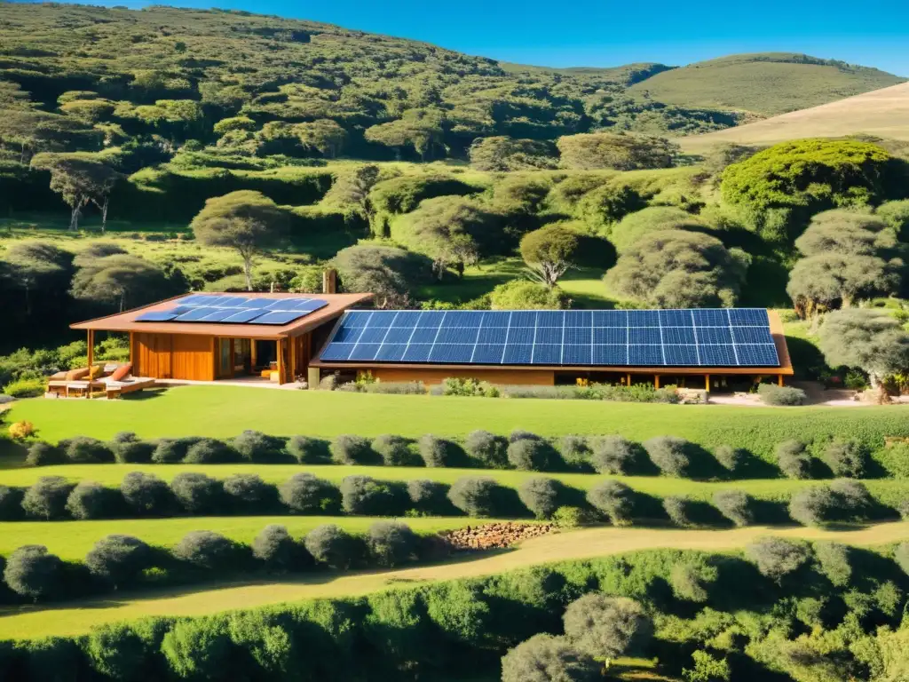 Hotel verde en Uruguay, en armonía con la naturaleza, usando energía solar y promoviendo la biodiversidad local