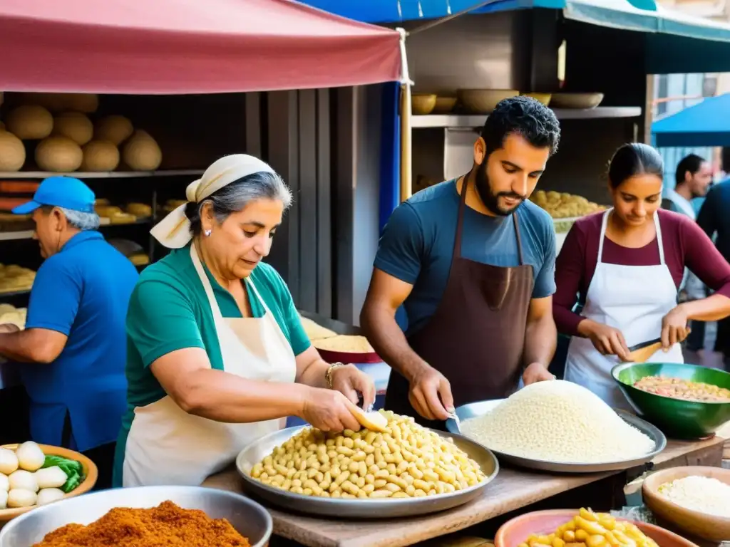 Influencia de inmigrantes en la gastronomía uruguaya se aprecia en un colorido mercado de Montevideo lleno de sabores y culturas