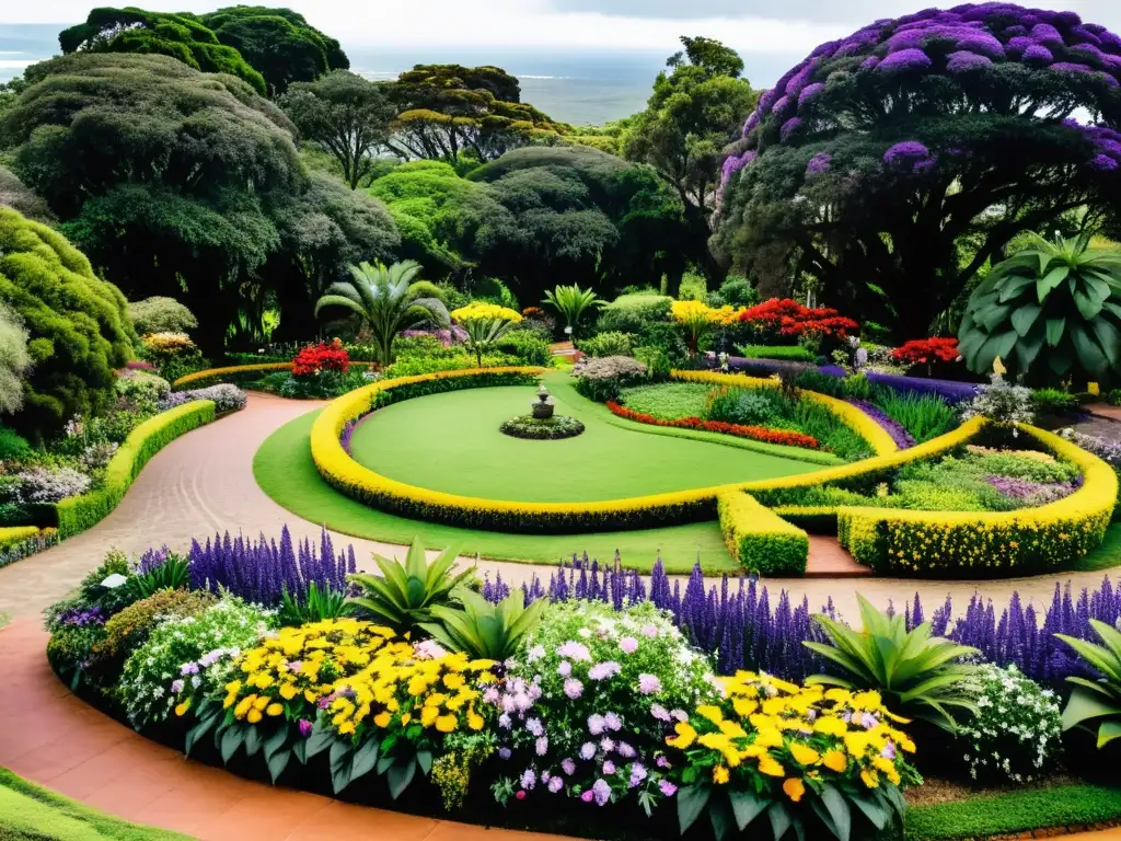 Jardines botánicos de Uruguay: belleza y relajación en un panorama deslumbrante de flores vibrantes, senderos serenos y un invernadero rústico