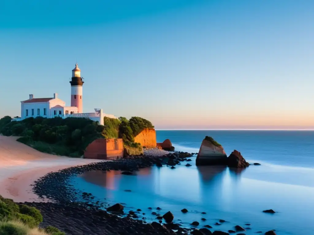 Amanecer en lugares fotogénicos de Uruguay: Casapueblo, faro, Colonia del Sacramento y la serena naturaleza