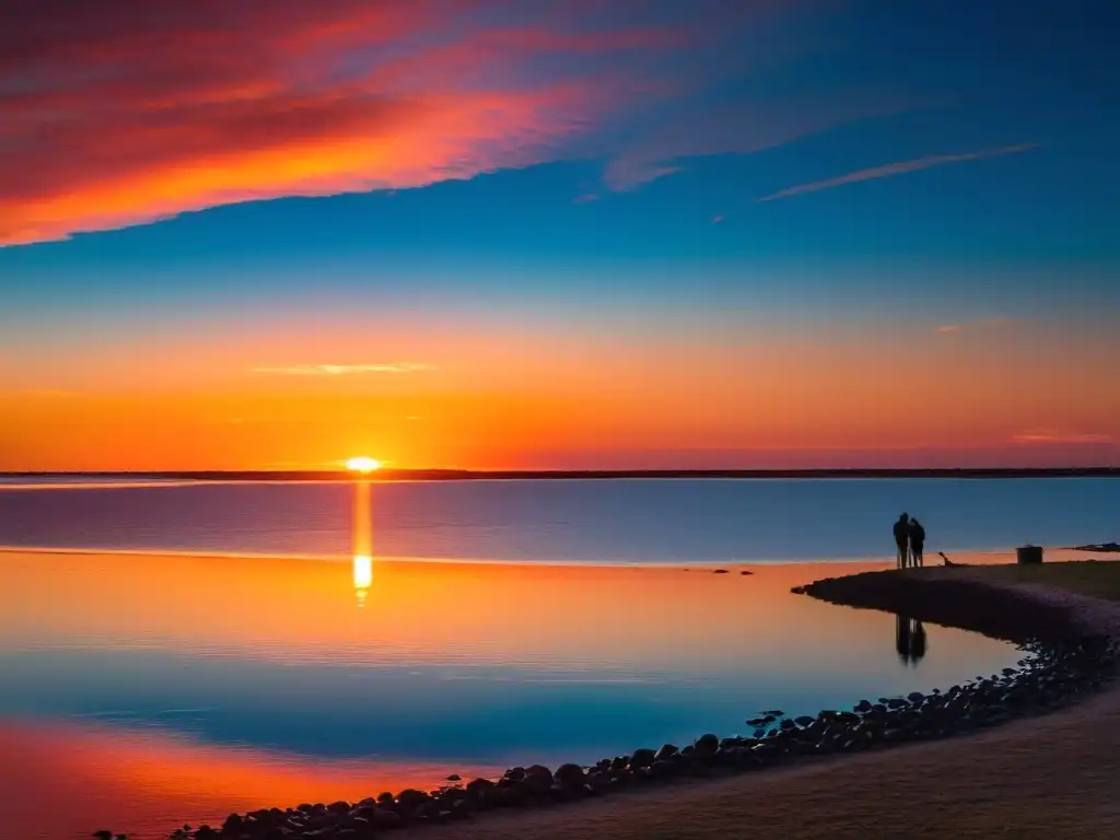 Mejores lugares para fotografiar atardeceres en Uruguay: un fotógrafo captura el ocaso dorado en el Río de la Plata