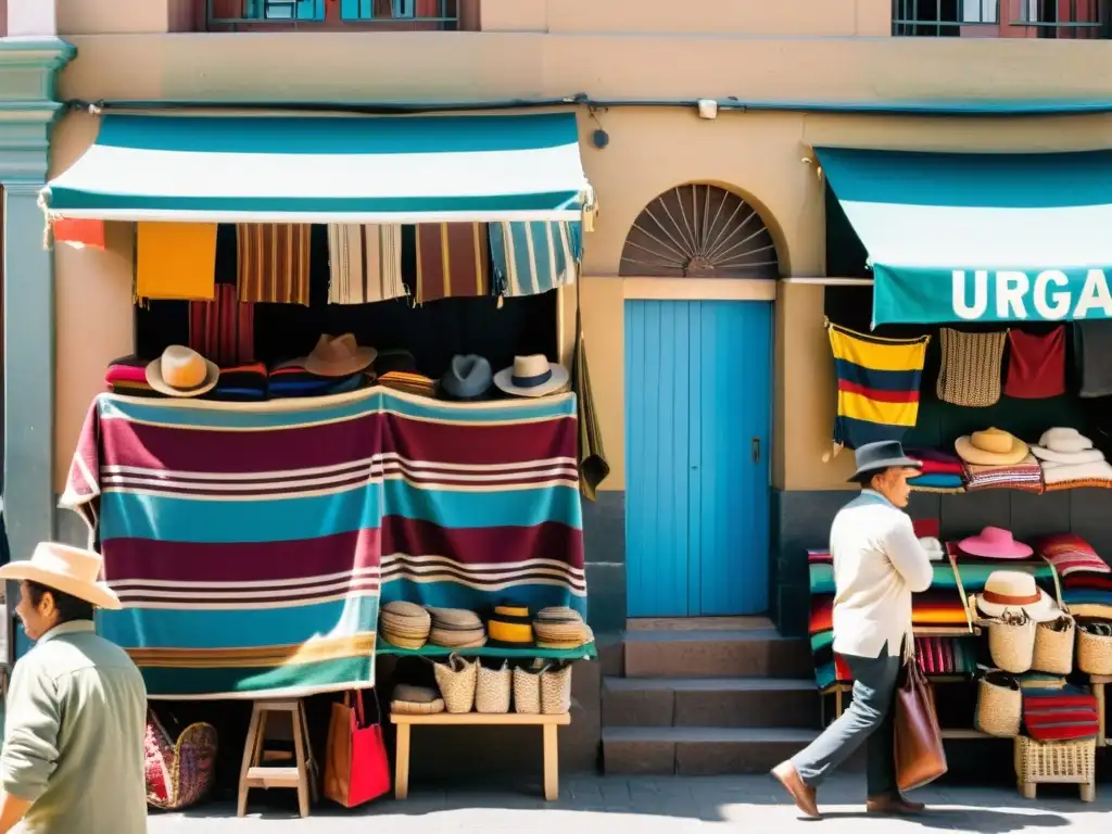 Mercado bullicioso en Montevideo, mezcla de costumbres y creencias de Uruguay, entre lo tradicional y lo moderno