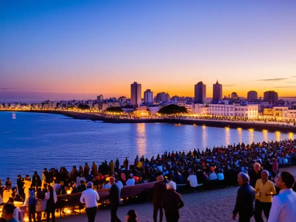 La Noche de la Nostalgia en Uruguay: la danza al ritmo del candombe bajo farolillos, mientras Montevideo brilla al atardecer