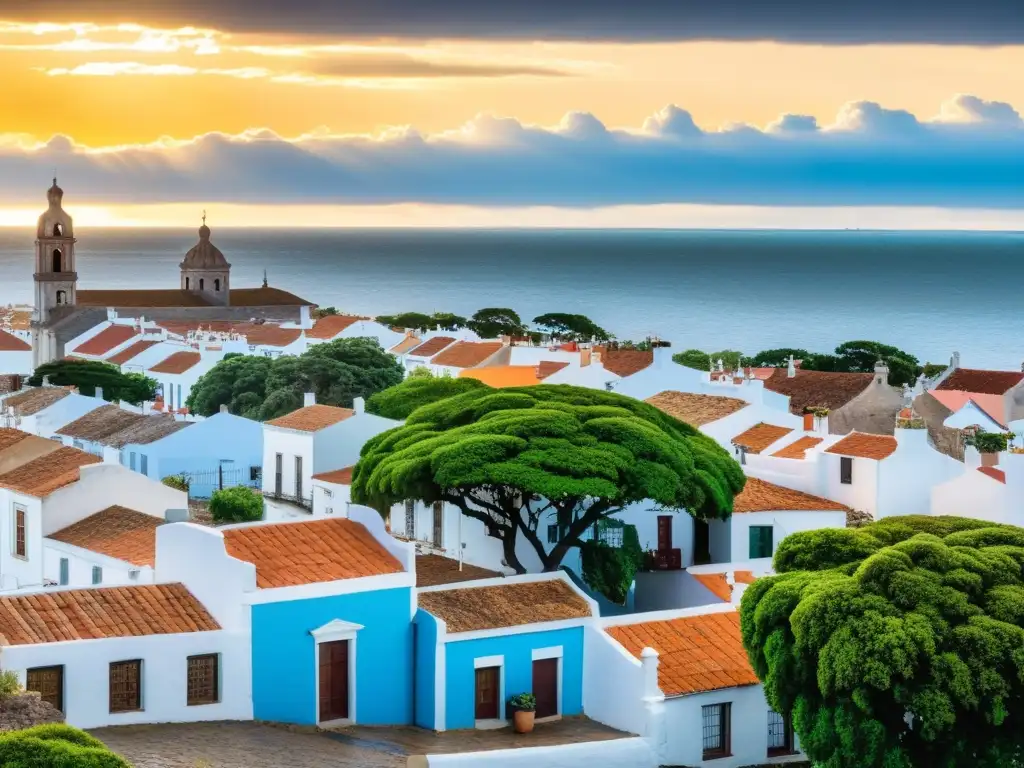 Panorama de Uruguay ilustrando tradiciones y festivales uruguayos clima diverso, desde el calor de Montevideo hasta la nieve en Lavalleja