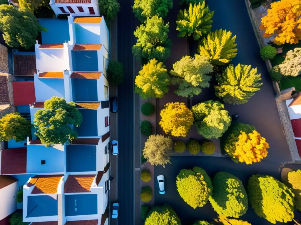 Una pareja explorando tesoros UNESCO en Uruguay, sumergidos en la belleza dorada del barrio histórico de Colonia del Sacramento