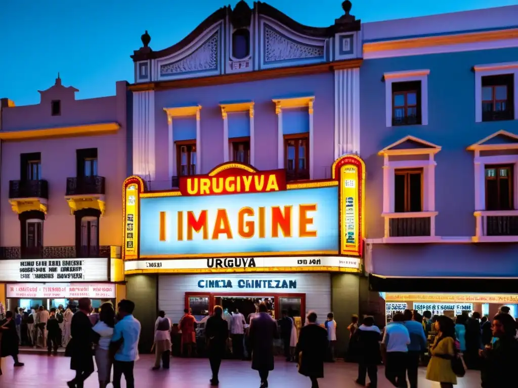 Retrato de Uruguay en cine: la magia del cine vintage brilla en el corazón de Montevideo, uniendo generaciones bajo luces de neón