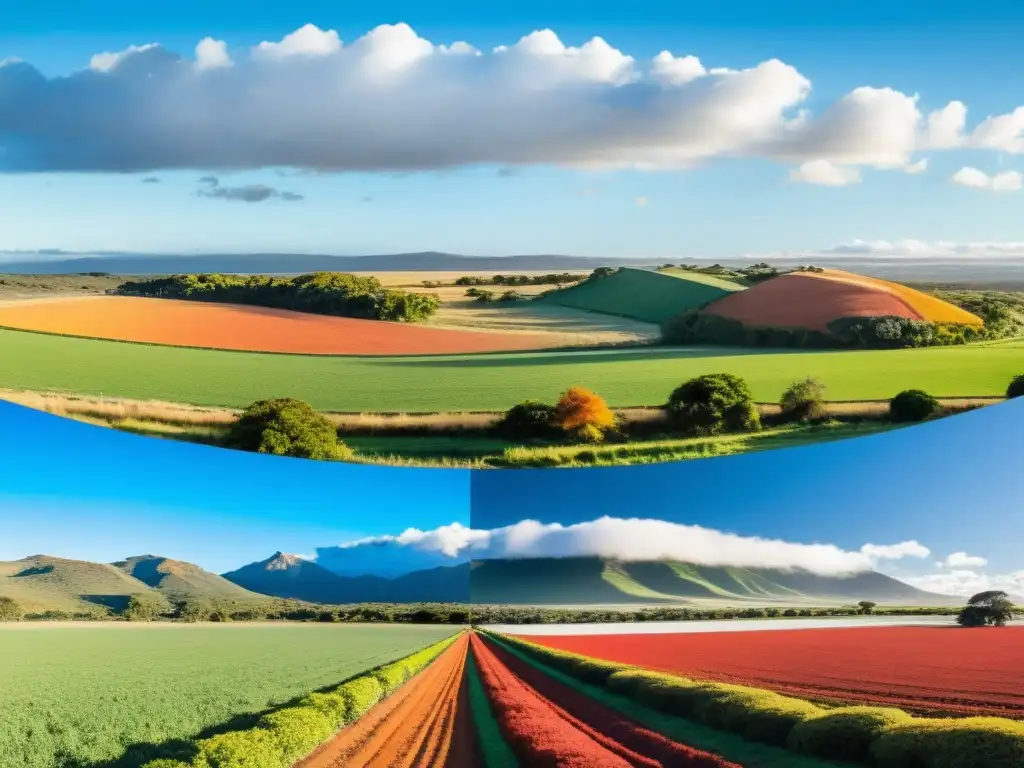 Secretos del clima en Uruguay: imagen panorámica de alta resolución que muestra su cambio a través de las cuatro estaciones