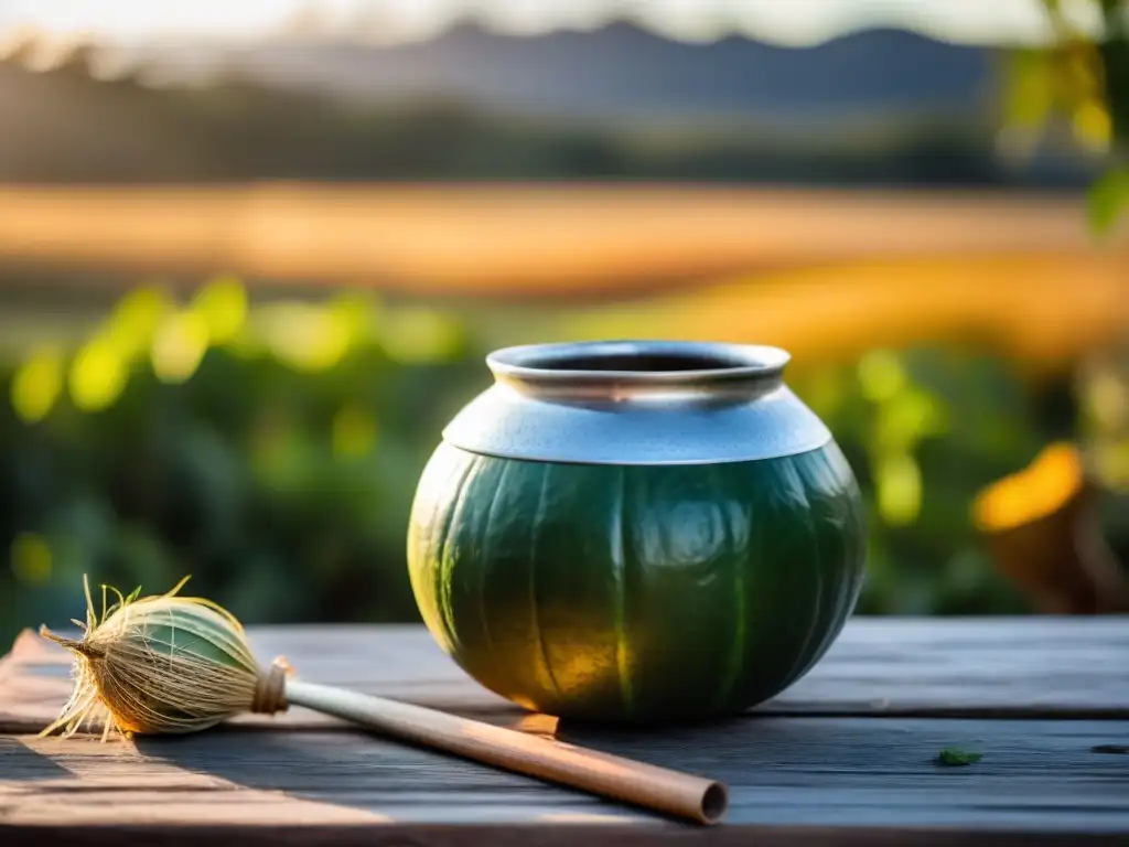 El significado del mate en Uruguay se refleja en la calidez del amanecer, la tradición en cada hoja y el paisaje tranquilo