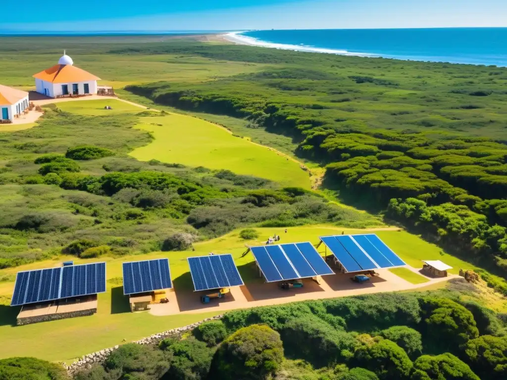 Turistas descubren la biodiversidad en un ecoresort de Uruguay, con iniciativas de sostenibilidad en turismo: energía solar y eólica