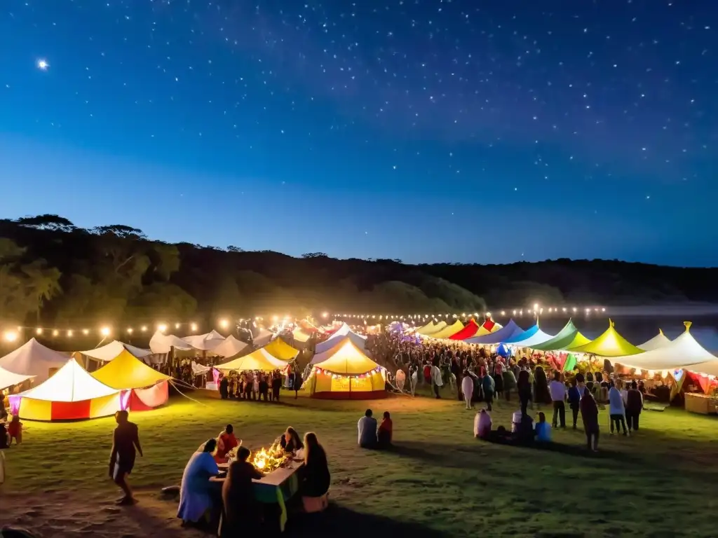 La vibrante noche del Olimar Festival, uno de los festivales imperdibles de Uruguay, llena de color, música y fuegos artificiales