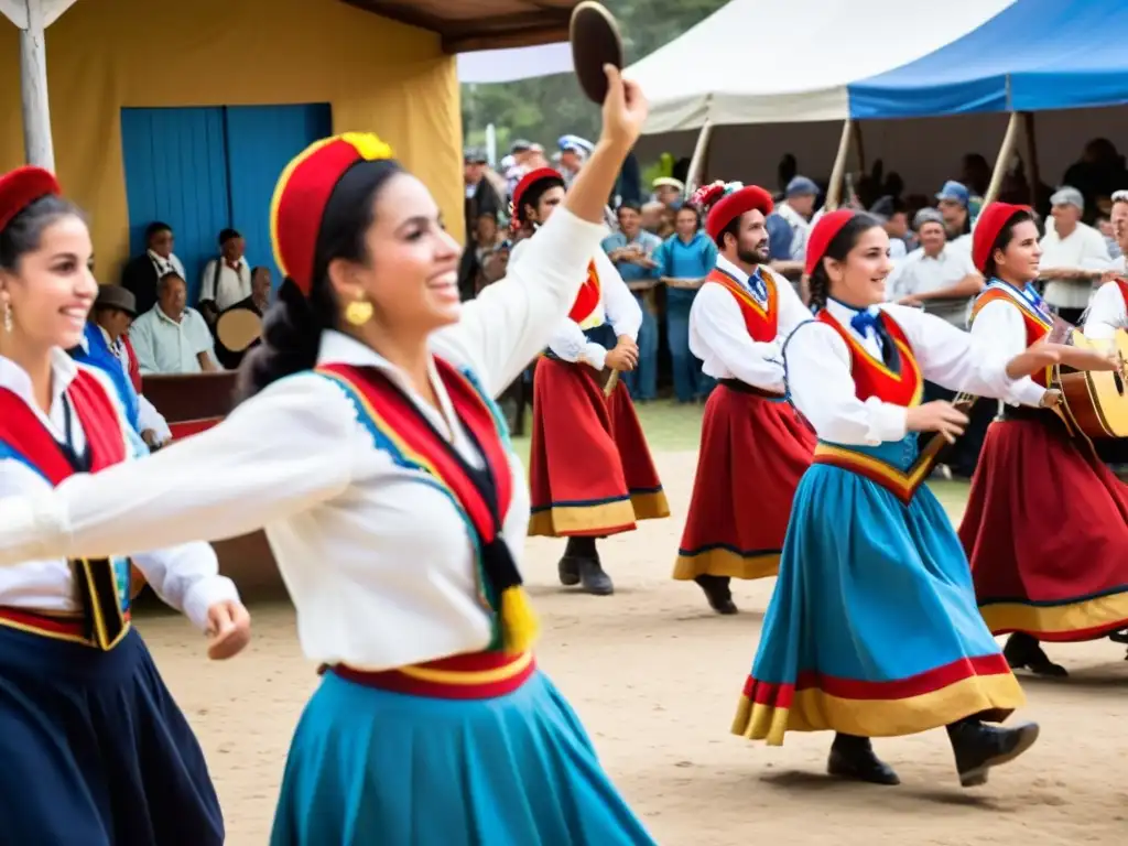 Vistosos bailarines en el Festival Internacional de Folklore de Durazno, uno de los festivales imperdibles Uruguay